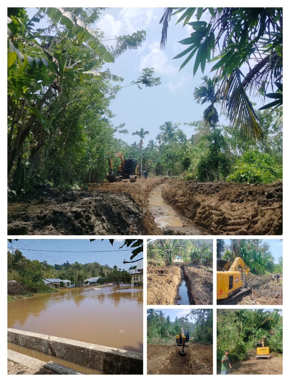 Desakan Banjir, Pemdes Loleojaya Keruk Saluran Air di Tiga Titik Lelojaya, 13 September 2026 — Pemerintah Desa Loleojaya bergerak cepat merespons persoalan banjir yang selama ini menjadi keluhan masyarakat. Pemerintah desa bersama masyarakat dan Badan Permusyawaratan Desa (BPD) sepakat melakukan penanganan saluran air di sejumlah wilayah yang rawan banjir. Sebagai langkah awal, Pemerintah Desa Loleojaya telah melakukan pengerukan saluran air menggunakan alat berat excavator. Pengerukan dilakukan di tiga titik dengan total panjang keseluruhan kurang lebih 500 meter. Kepala Desa Loleojaya, Fajri Ramli, mengatakan langkah tersebut dilakukan karena adanya desakan masyarakat agar persoalan banjir segera ditangani. Pemerintah desa kemudian memanfaatkan alat excavator yang sudah tersedia untuk melakukan pengerukan saluran. “Sudah kita garuk saluran air di tiga titik, totalnya 500 meter. Karena desakan masyarakat akibat banjir, kita harus bergerak cepat. Kita bersama masyarakat dan BPD sudah sepakat untuk melakukan penanganan ini dengan memanfaatkan excavator yang sudah ada,” ujar Fajri Ramli. Ia menjelaskan, pengerukan yang dilakukan saat ini merupakan langkah awal untuk membuka jalur aliran air agar lebih lancar. Sementara untuk pembiayaan dan penanganan lebih lanjut akan disesuaikan melalui APBDes Perubahan Tahun Anggaran 2026. Menurut Fajri, penanganan saluran air menjadi penting karena sejumlah titik di wilayah desa selama ini rawan mengalami genangan ketika hujan. Dengan dibukanya saluran tersebut, diharapkan aliran air dapat lebih terarah dan risiko banjir dapat diminimalkan. Pemerintah Desa Loleojaya juga melibatkan masyarakat dan BPD dalam pembahasan program tersebut. Kesepakatan bersama ini diharapkan menjadi dasar dalam menentukan langkah penanganan yang sesuai dengan kebutuhan masyarakat. Pemdes Loleojaya berharap pengerukan saluran air di tiga titik dengan total panjang 500 meter tersebut dapat memberikan manfaat langsung bagi masyarakat serta menjadi bagian dari upaya berkelanjutan dalam mengatasi persoalan banjir di desa. Penulis : Lutfi Yurdi