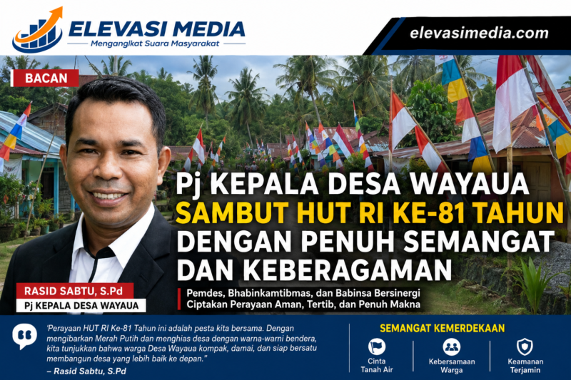 Gambar: Foto Pj kepala desa wayaua Rasid Sabtu S.Pd